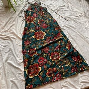 Loft floral floor length dress